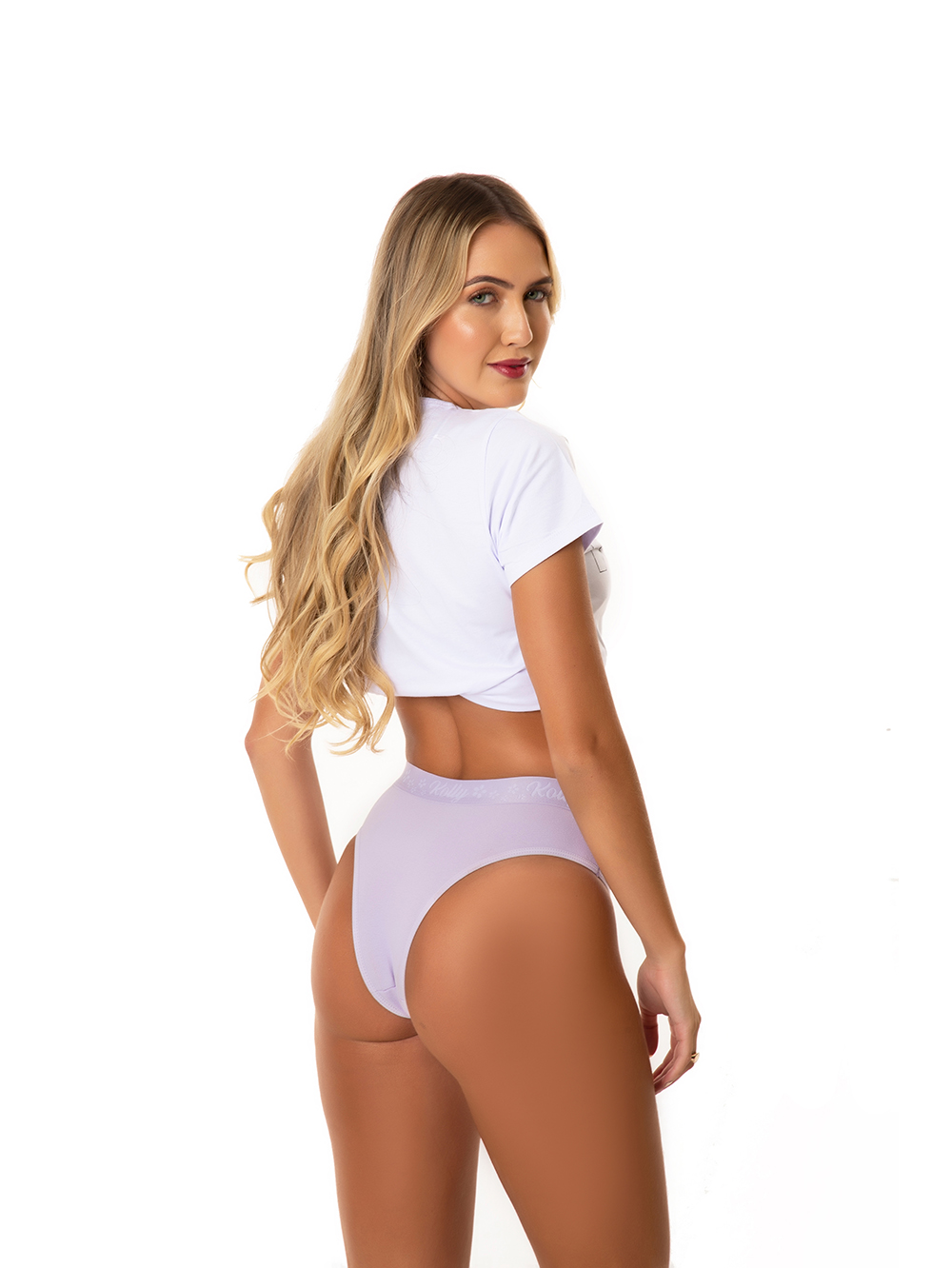 Ref.: 1008 Calcinha Adulto Cós Exposto Lisa - Imagem 3