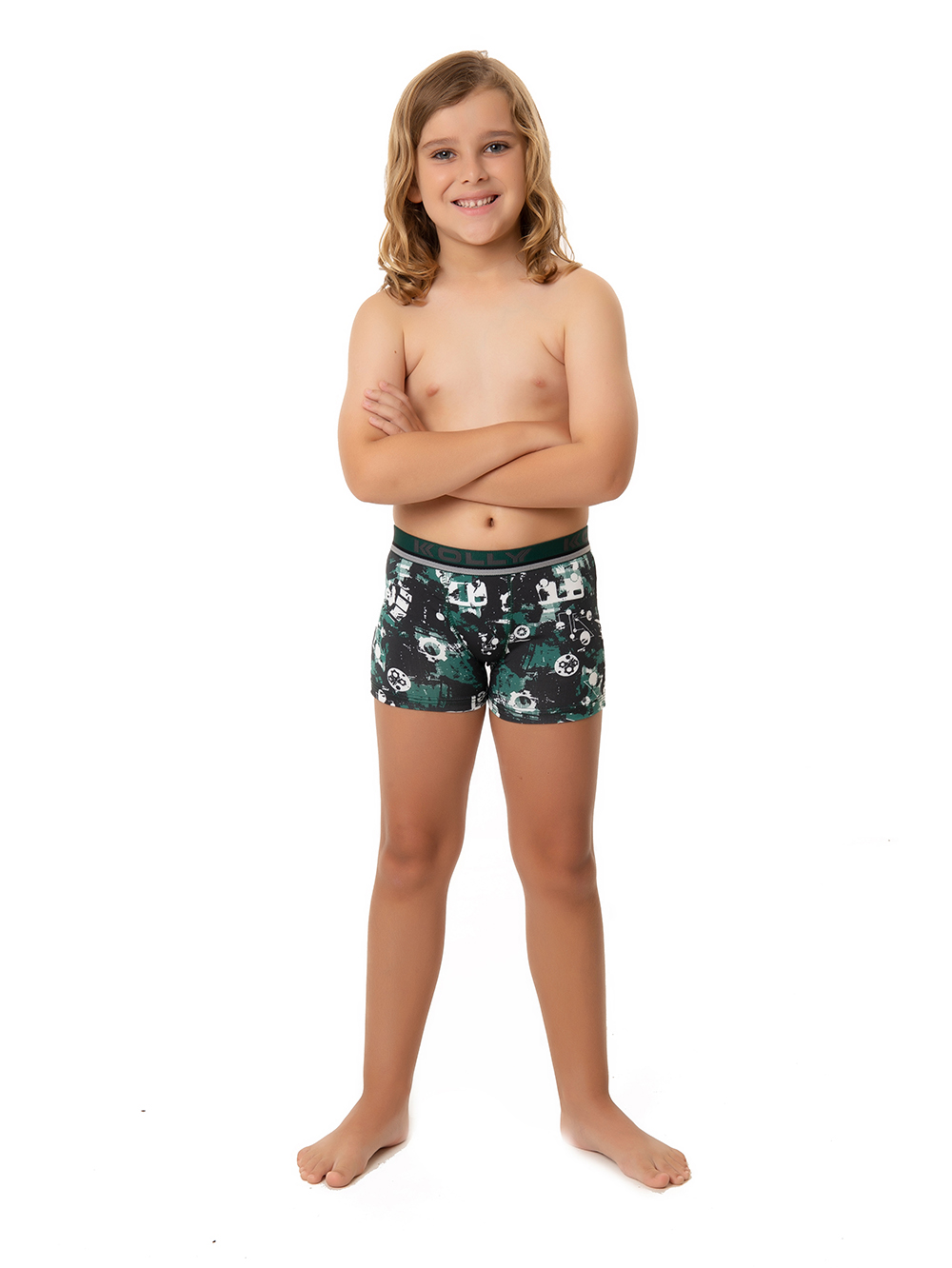 Ref.: 035 Cueca Boxer Infantil Estampada Microfibra - Imagem 2