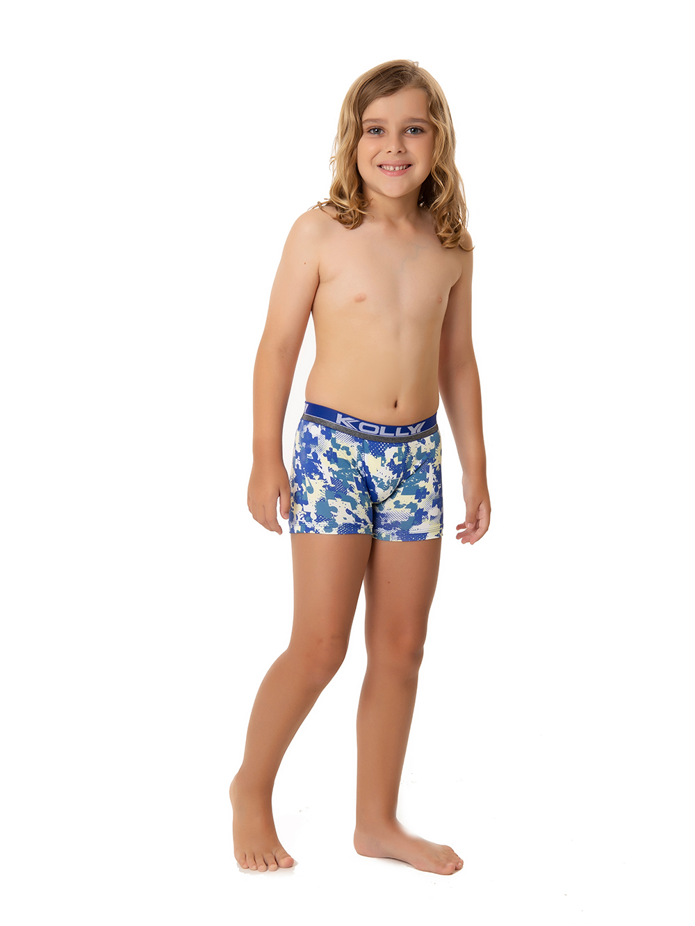 Ref.: 035 Cueca Boxer Infantil Estampada Microfibra