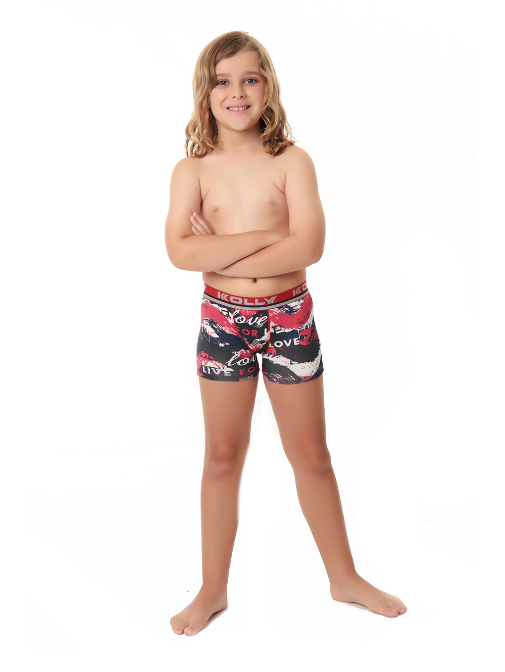 Ref.: 035 Cueca Boxer Infantil Lisa Microfibra