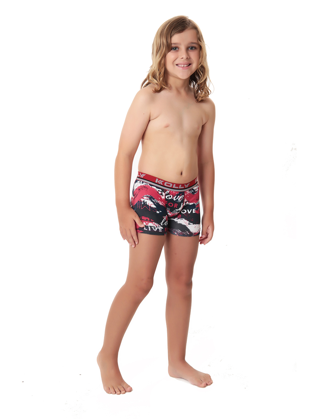 Ref.: 035 Cueca Boxer Infantil Lisa Microfibra - Imagem 2