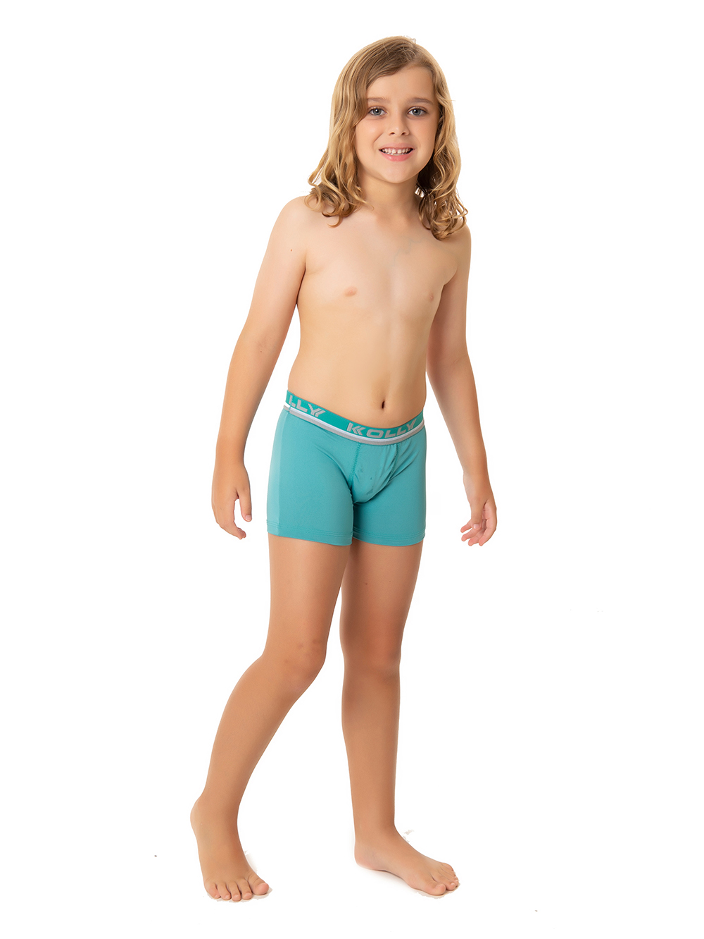 Ref.: 035 Cueca Boxer Infantil Lisa Microfibra - Imagem 2