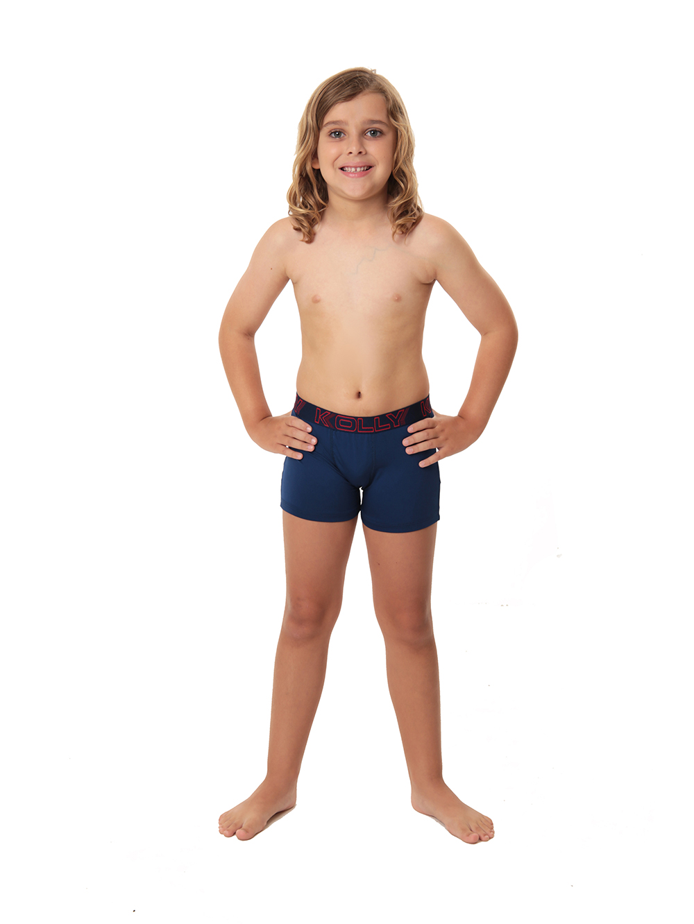 Ref.: 035 Cueca Boxer Infantil Lisa Microfibra