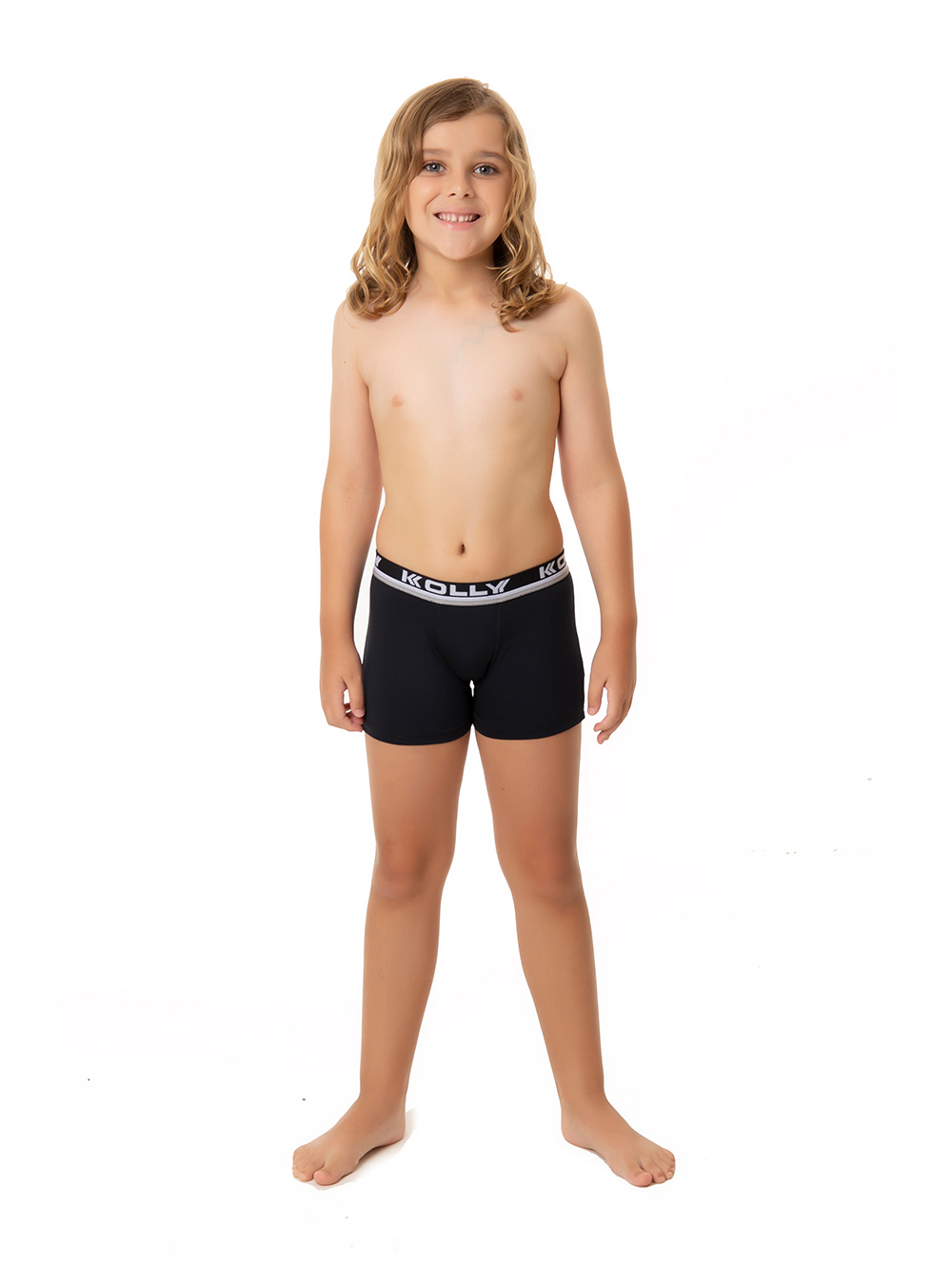 Ref.: 035 Cueca Boxer Infantil Lisa Microfibra