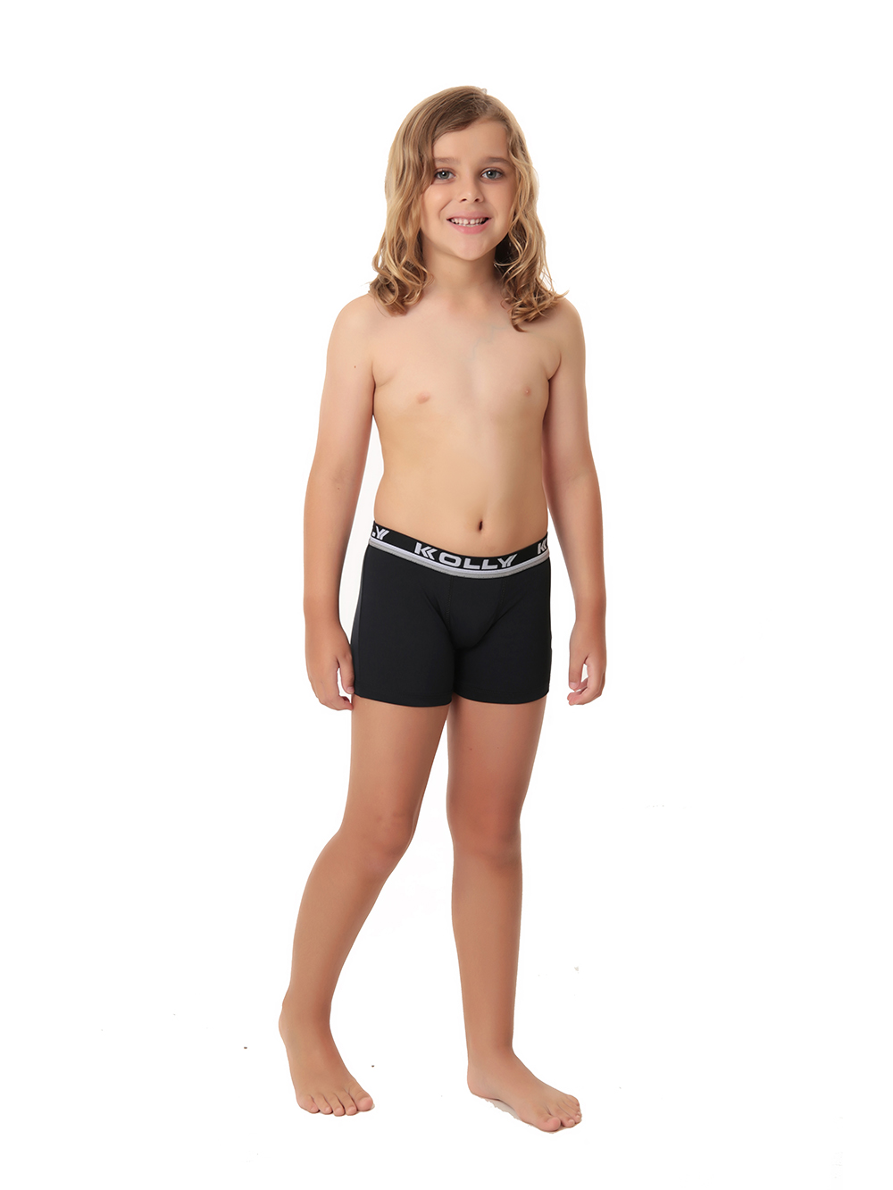Ref.: 035 Cueca Boxer Infantil Lisa Microfibra - Imagem 2