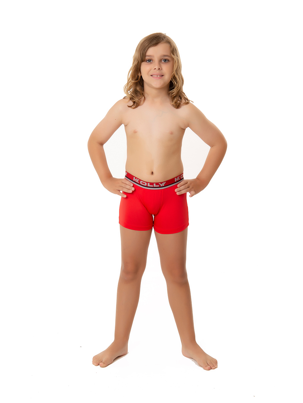 Ref.: 035 Cueca Boxer Infantil Lisa Microfibra