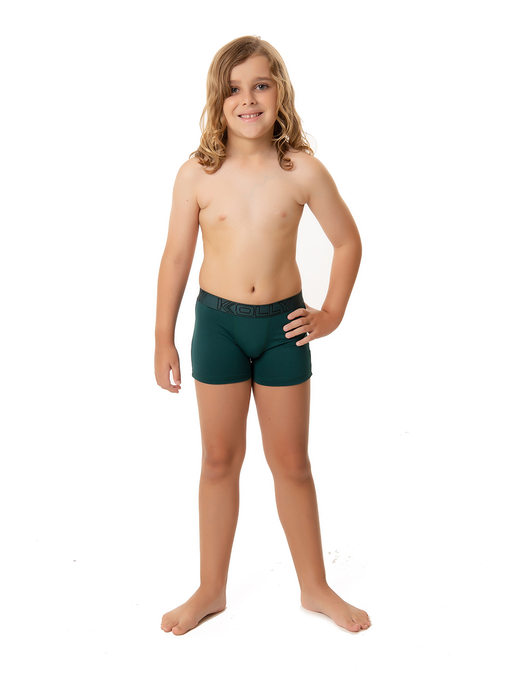 Ref.: 035 Cueca Boxer Infantil Lisa Microfibra