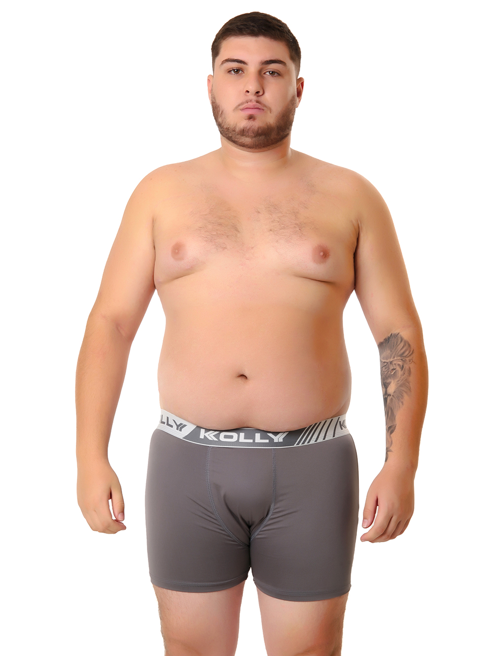 Ref.: 010 Cueca Boxer Plus Size Lisa Microfibra