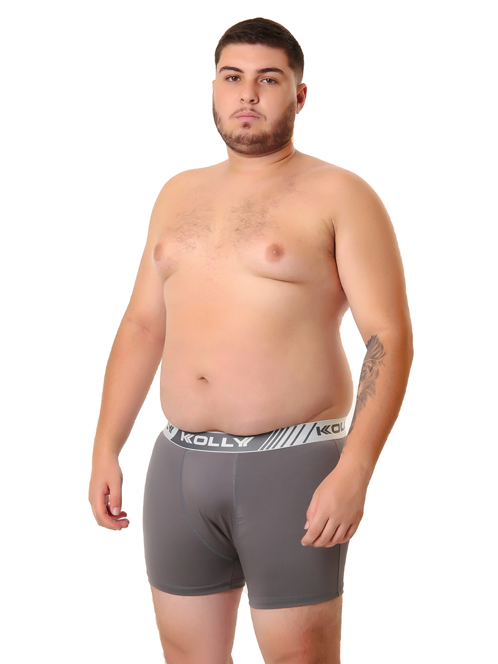 Ref.: 010 Cueca Boxer Plus Size Lisa Microfibra - Imagem 2