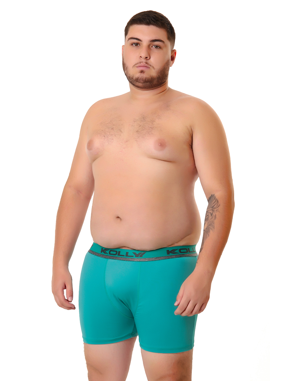 Ref.: 010 Cueca Boxer Plus Size Lisa Microfibra - Imagem 2