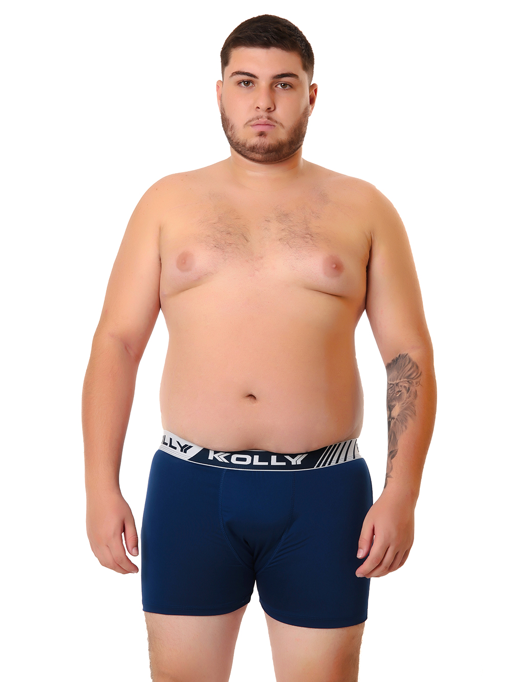 Ref.: 010 Cueca Boxer Plus Size Lisa Microfibra