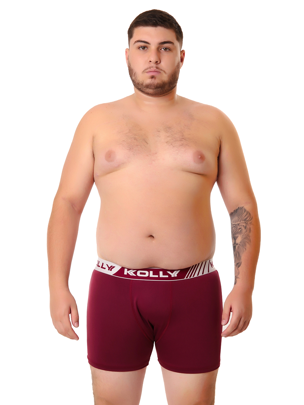 Ref.: 010 Cueca Boxer Plus Size Lisa Microfibra