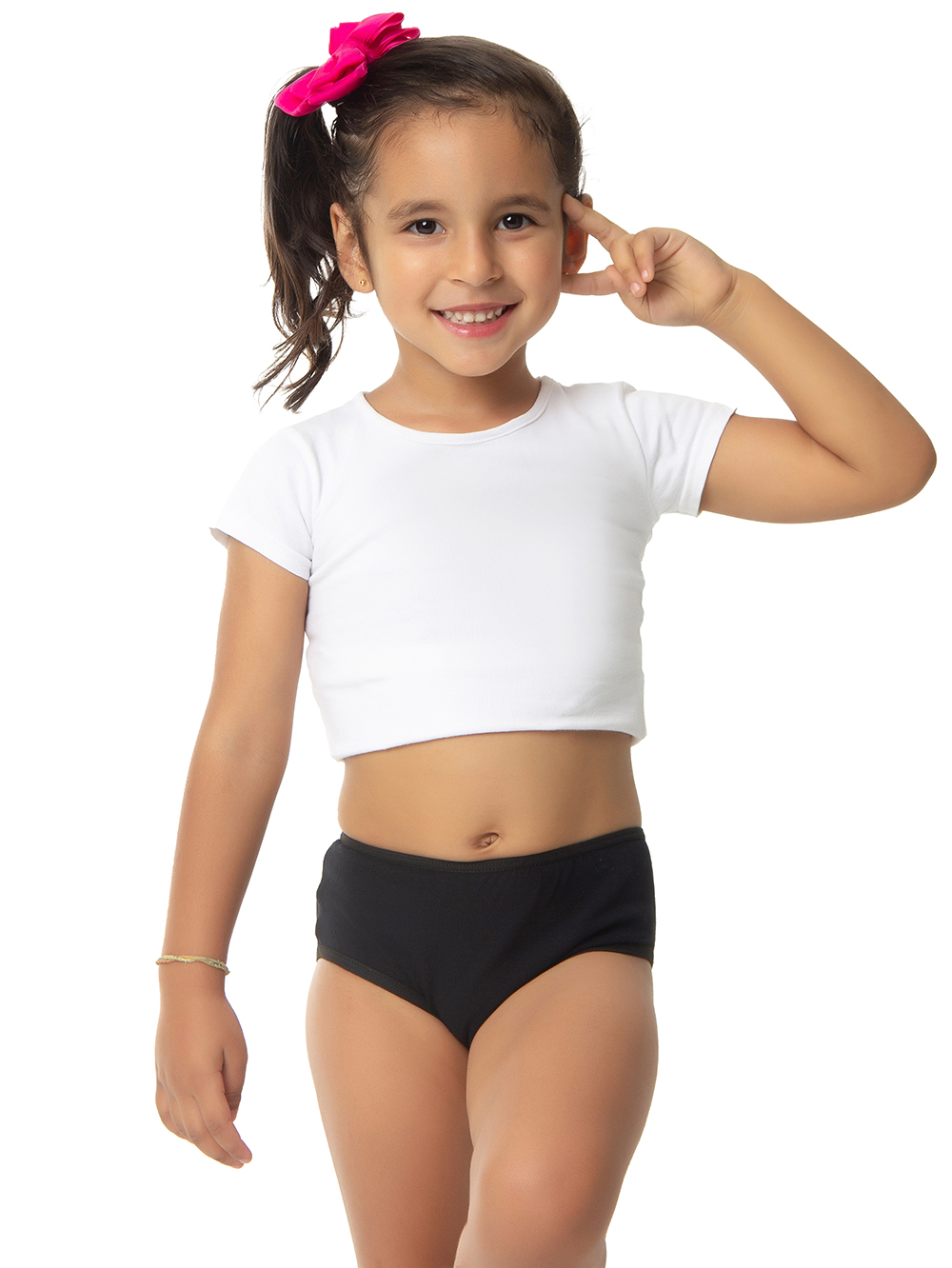 Ref.: 0350 Calcinha Tipo Tanga Infantil Viés Lisa
