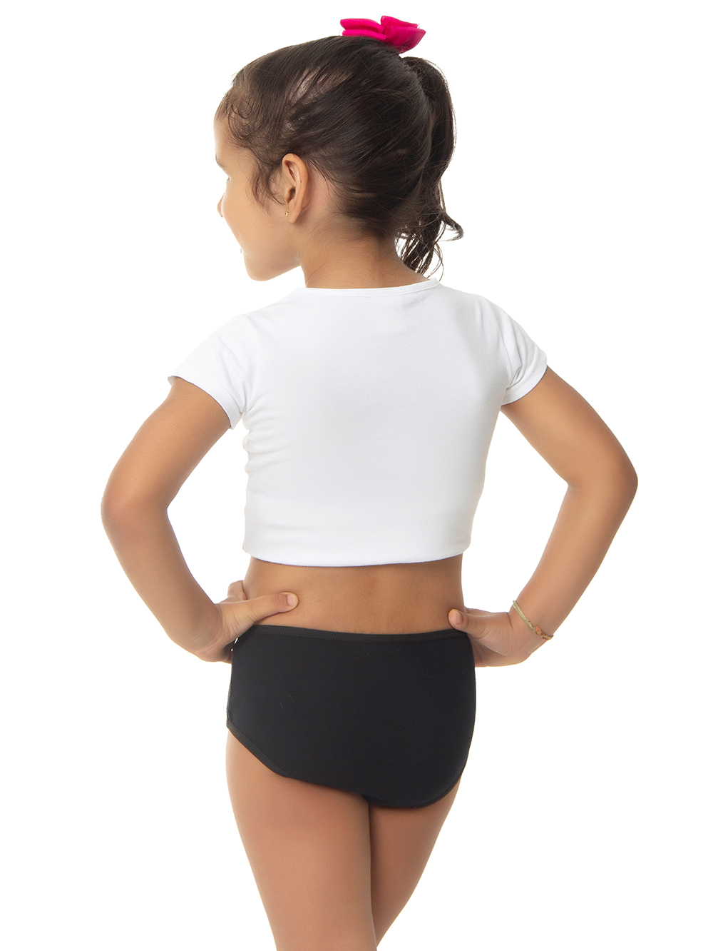 Ref.: 0350 Calcinha Tipo Tanga Infantil Viés Lisa - Imagem 2