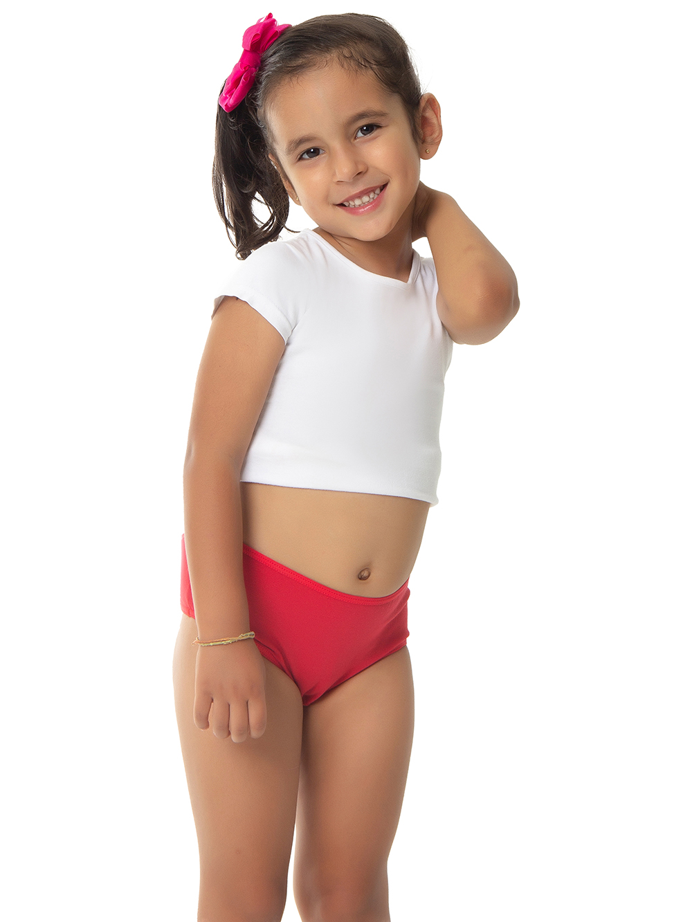 Ref.: 0350 Calcinha Tipo Tanga Infantil Viés Lisa