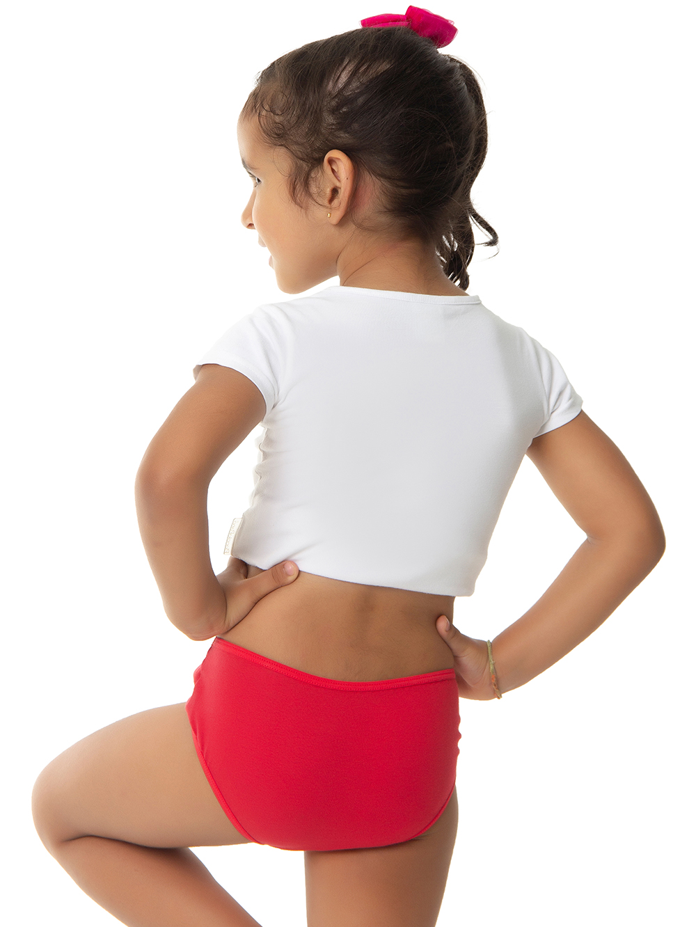 Ref.: 0350 Calcinha Tipo Tanga Infantil Viés Lisa - Imagem 2