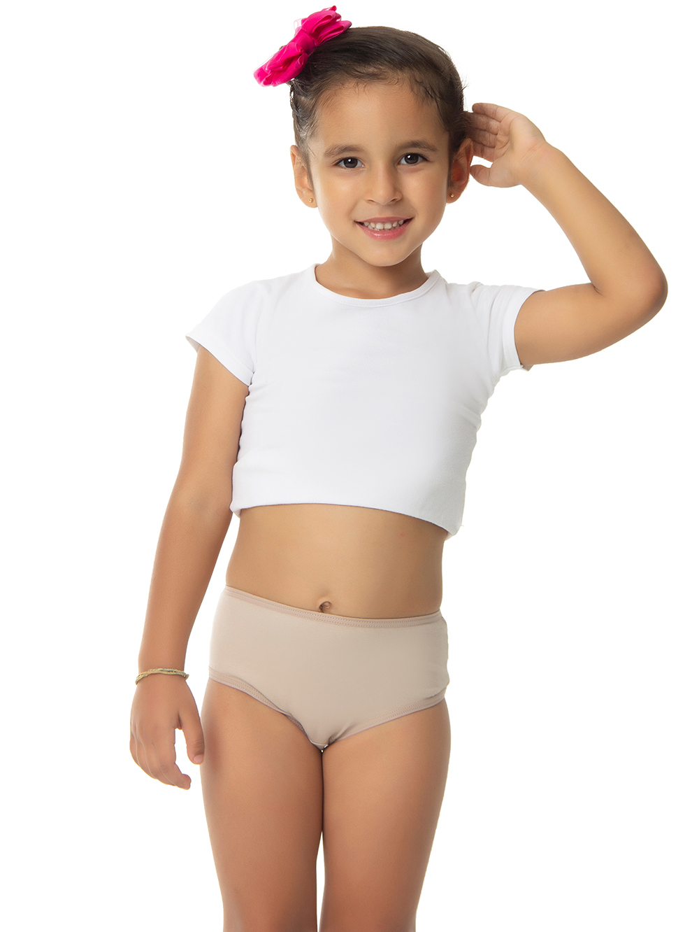 Ref.: 0350 Calcinha Tipo Tanga Infantil Viés Lisa