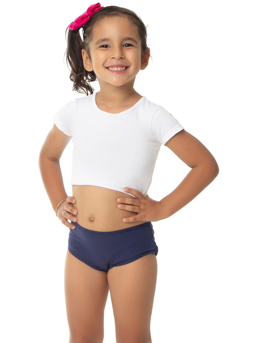 Ref.: 0350 Calcinha Tipo Tanga Infantil Viés Lisa