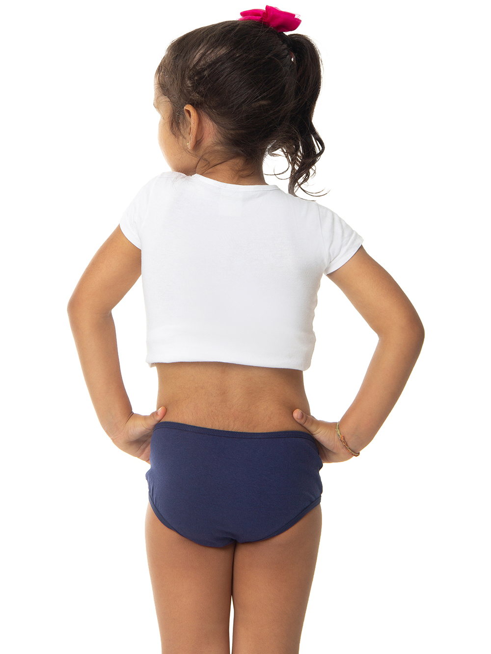 Ref.: 0350 Calcinha Tipo Tanga Infantil Viés Lisa - Imagem 2