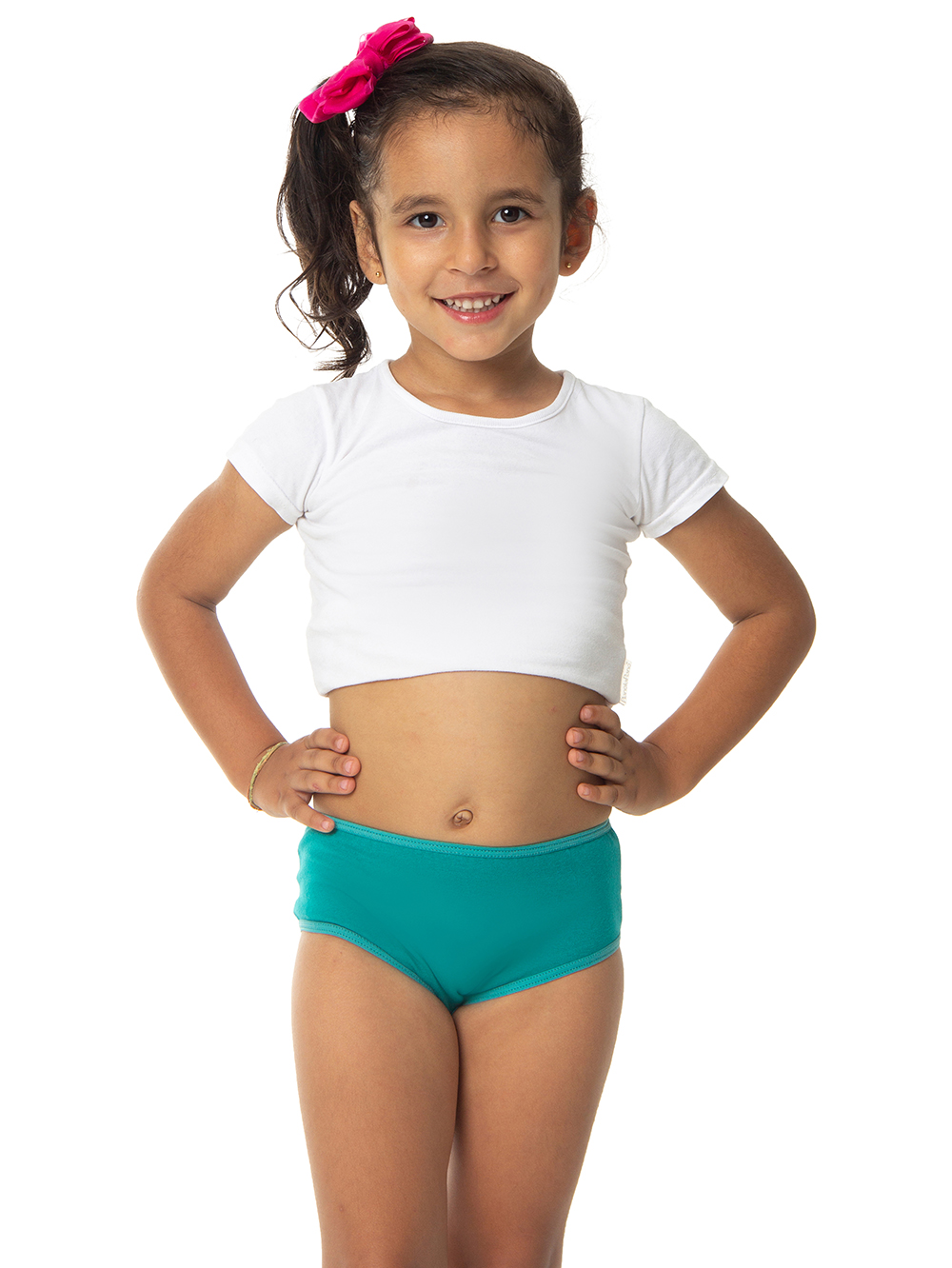 Ref.: 0350 Calcinha Tipo Tanga Infantil Viés Lisa