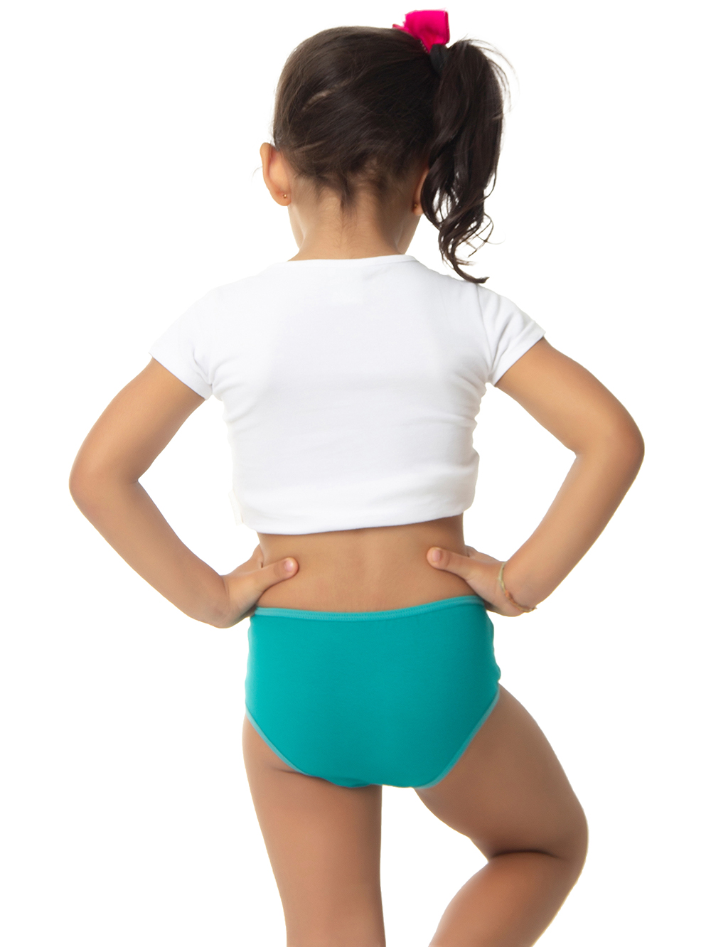 Ref.: 0350 Calcinha Tipo Tanga Infantil Viés Lisa - Imagem 2
