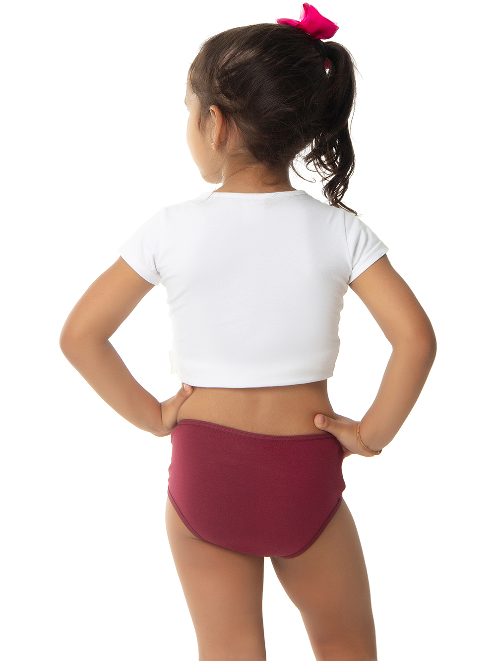 Ref.: 0350 Calcinha Tipo Tanga Infantil Viés Lisa - Imagem 2