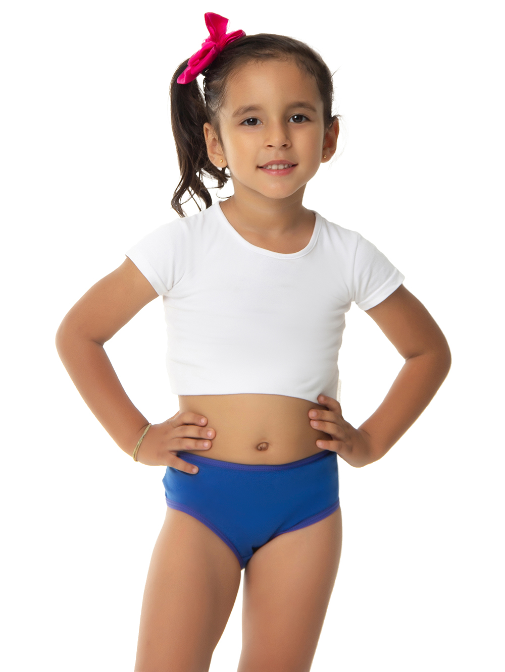 Ref.: 0350 Calcinha Tipo Tanga Infantil Viés Lisa