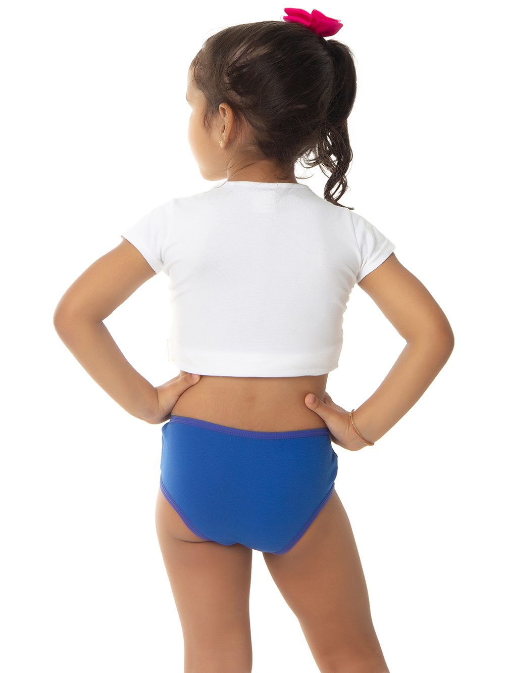 Ref.: 0350 Calcinha Tipo Tanga Infantil Viés Lisa - Imagem 2