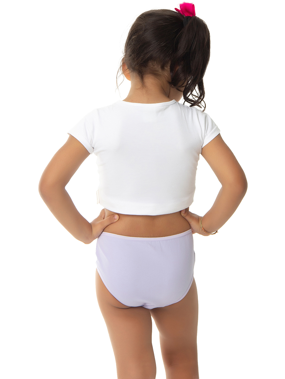 Ref.: 0350 Calcinha Tipo Tanga Infantil Viés Lisa - Imagem 2