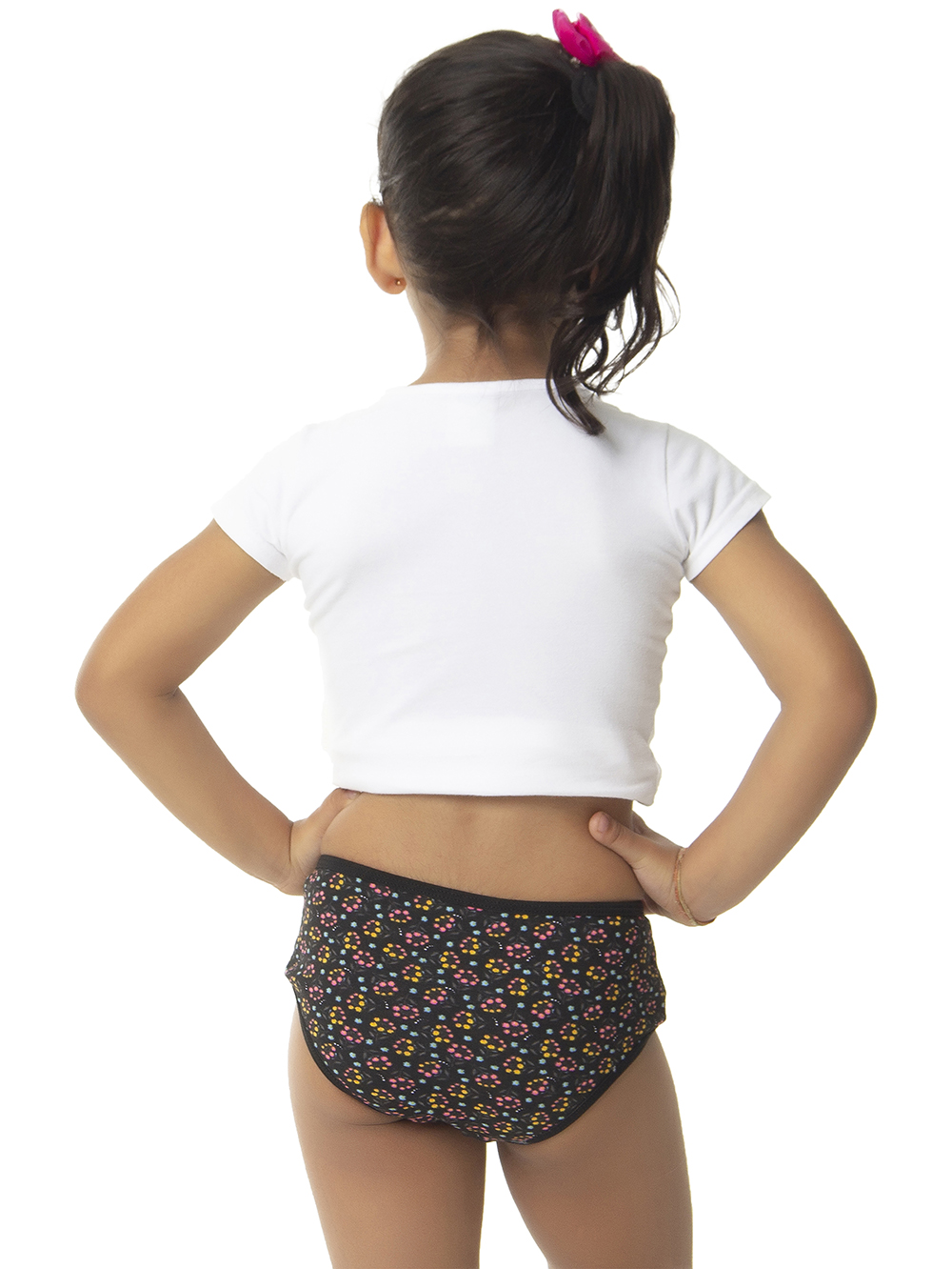 Ref.: 0300 Calcinha Tipo Tanga Infantil Viés Estampada - Imagem 2